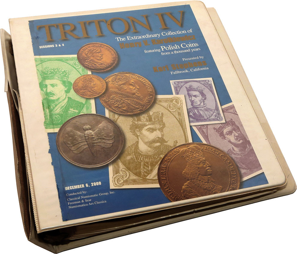 PIERWSZY Katalog legendarnej kolekcji Henry V. Karolkiewicz z zapiskami